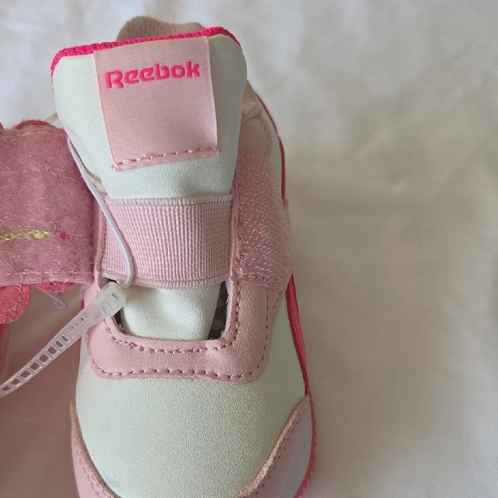 Reebok Kids Sneakers with Pink and Green Floral Design